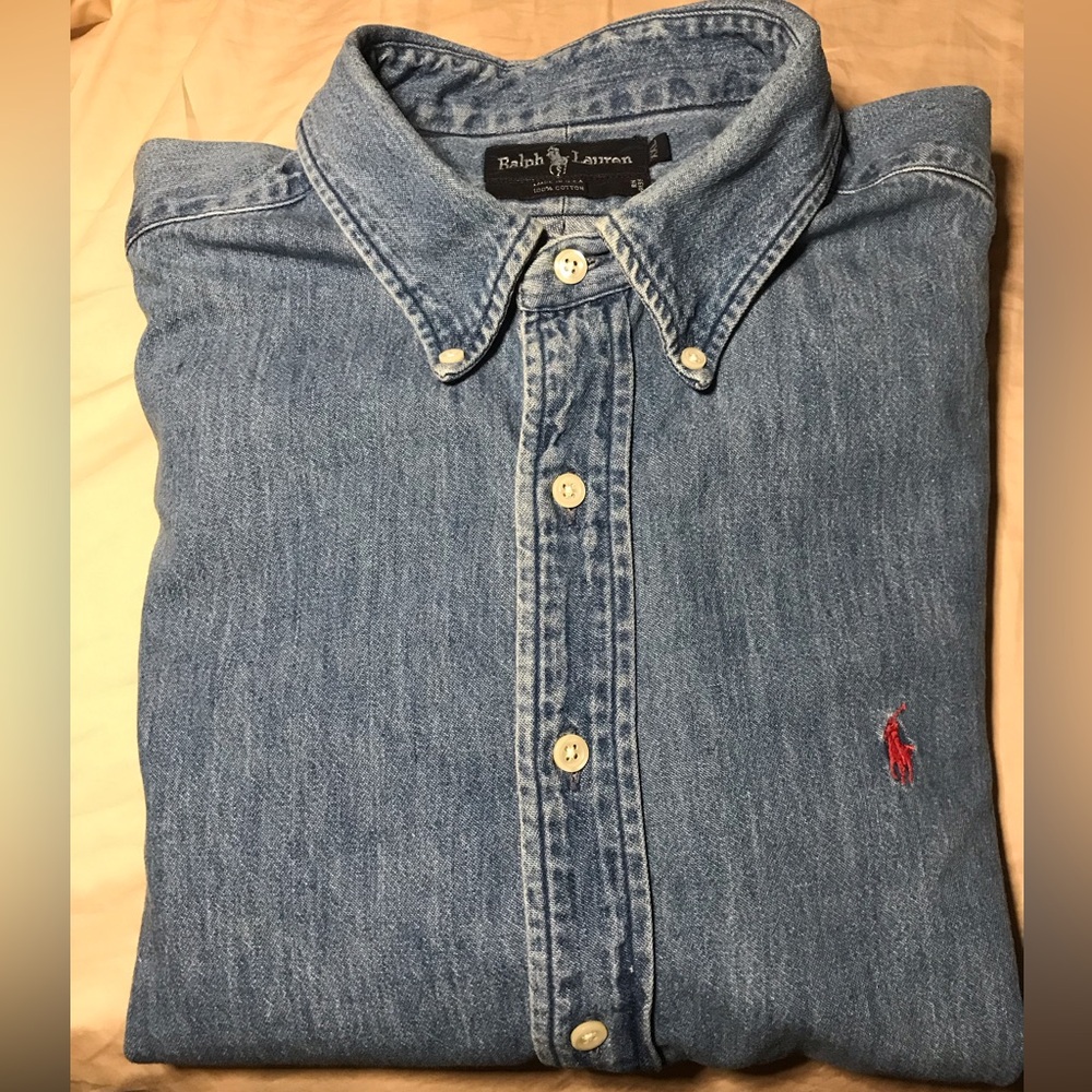 Ralph Lauren Original Blue Denim Shirt